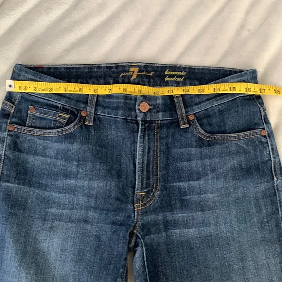 Seven for all man kind Kimmie boot cut size 31 medium dark wash boho cowgirl - Picture 3 of 8